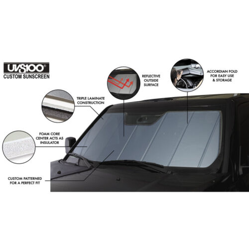 Covercraft 24-26 Toyota Tacoma UVS100 Custom Sunscreen - Blue - Image 3
