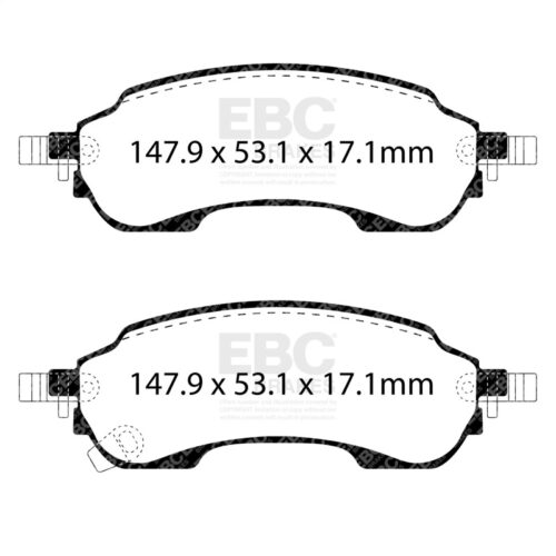 EBC 2021+ Ford Bronco (6th Generation) Yellowstuff Rear Brake Pads - Image 3