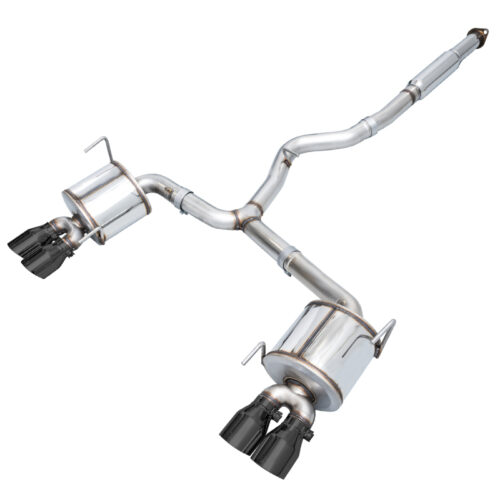 AWE Tuning Touring Edition Exhaust - Diamond Black Tip (102mm) for Subaru STI VA / WRX GV / STI GV Sedan