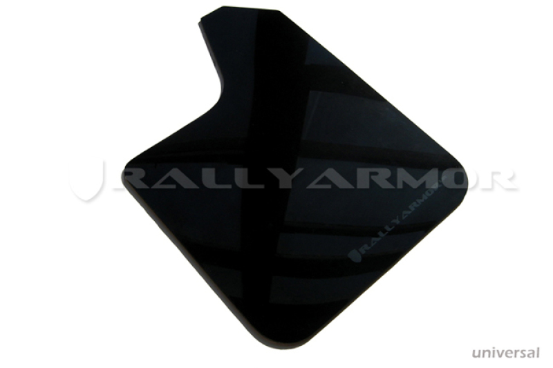 Rally Armor Universal UR Black Mud Flap w/ Metallic Black Logo - Image 3