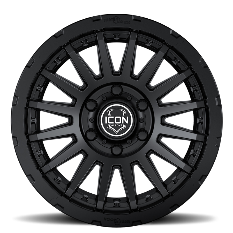 ICON Recon Pro 17x8.5 6x5.5 0mm Offset 4.75in BS 106.1mm Bore Satin Black Wheel - Image 2