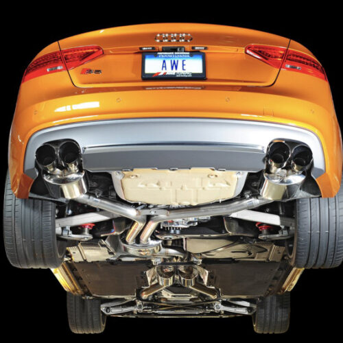 Alternative view of AWE Tuning Touring Edition Exhaust System - Diamond Black Tips (102mm) for Audi B8.5 S5 3.0T