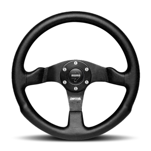 Momo Competition Steering Wheel 350 mm - Black AirLeather/Black Spokes