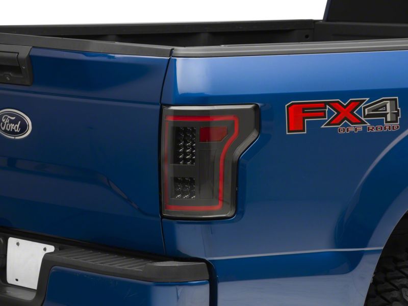 Raxiom for 2015-2017 Ford F-150 LED Tail Lights w/ SEQL Turn Signals- Black Housing (Clear Lens) - Image 3