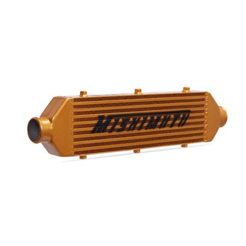 Mishimoto Universal Gold Z Line Intercooler Overall Size: 28x8x3 Core Size: 21x6x2.5 Inlet / Outlet - Image 3