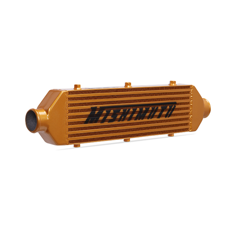 Mishimoto Universal Gold Z Line Intercooler Overall Size: 28x8x3 Core Size: 21x6x2.5 Inlet / Outlet - Image 3