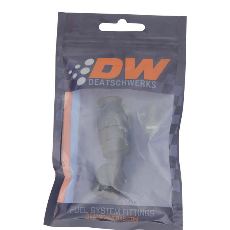 DeatschWerks 6 AN Female Flare Swivel 30-Degree Hose End PTFE - Anodized Matte Black - Image 2