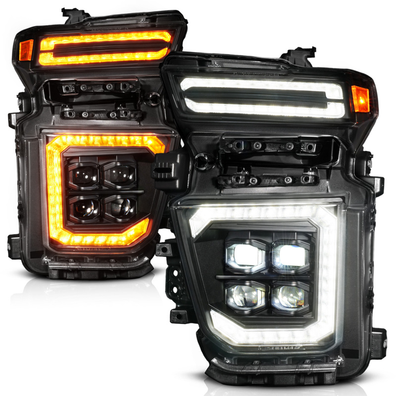 ANZO Z-Series 20-23 Chevy Silverado 2500/3500 Z-Series Full LED Proj Headlights Black - Pass. Side - Image 7