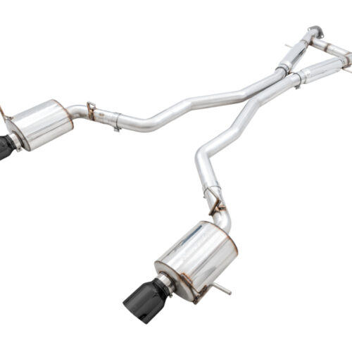 AWE Tuning Touring Edition Exhaust - Diamond Black Tips for 2020 Jeep Grand Cherokee SRT
