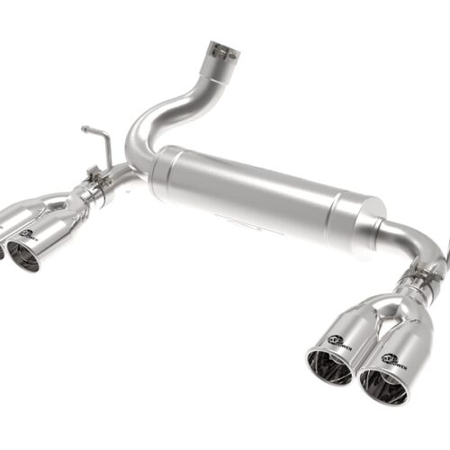 aFe Power Rebel Series 2.5in 409 SS Axle-Back Exhaust Polished 07-18 Jeep Wrangler (JK) V6-3.6L/3.8L - Image 3
