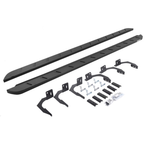 Go Rhino 63410687SPC 10-22 Ram 2500/3500HD Crew Cab 4DR RB10 Slim Running Boards Kit (Incl. Brackets) - Tex. Blk