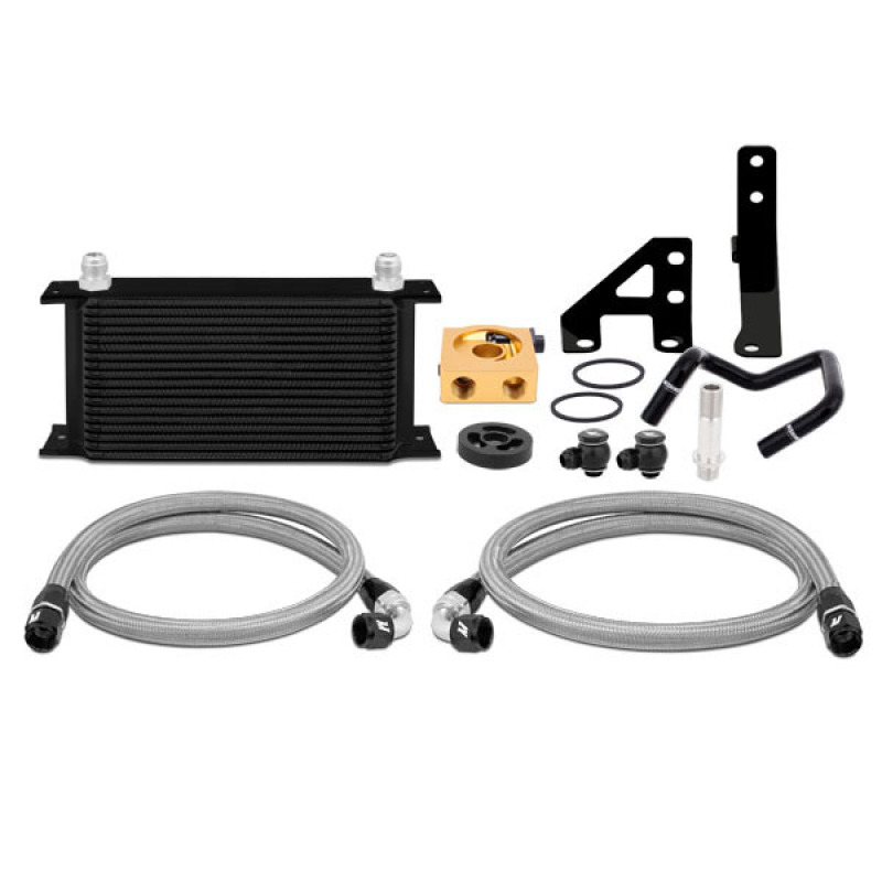 Mishimoto Oil Cooler Kit - Black for 2015 Subaru WRX Thermostatic