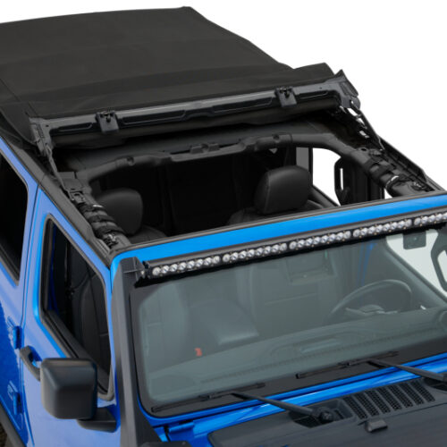 Bestop 18-26 Jeep Wrangler JL 4-Door Supertop (Premium Black Twill) - Image 8