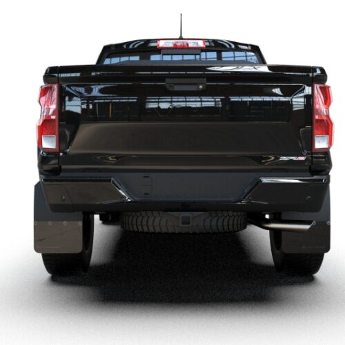 Alternative view of Rally Armor 23-26 Chevy Colorado ZR2 & Z71 Black Mud Flap - Metallic Black Logo