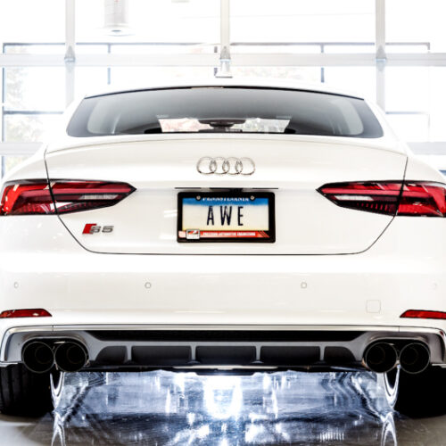 AWE Tuning Track Edition Exhaust - Non-Resonated (Black 102mm Tips) for Audi B9 S4 - Image 6