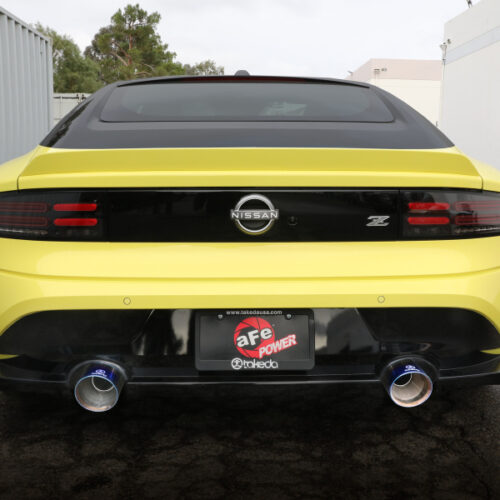 aFe Power 2023 Nissan Z V6-3.0L (tt) Takeda Stainless Steel Axle-Back Exhaust System w/ Blue Flame Tip - Image 6
