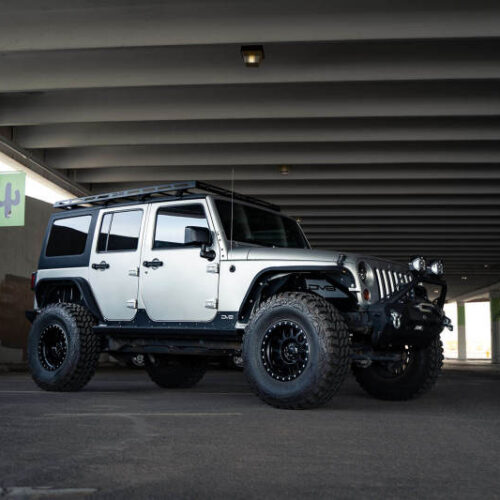 DV8 Offroad 07-18 Jeep Wrangler JK Full-Length Roof Rack - Image 9