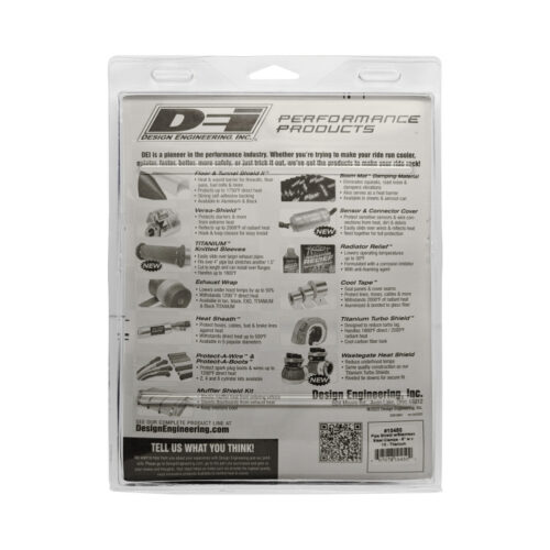 DEI Pipe Shield w/Stainless Steel Clamps - 6in x 12in - Titanium - Image 6