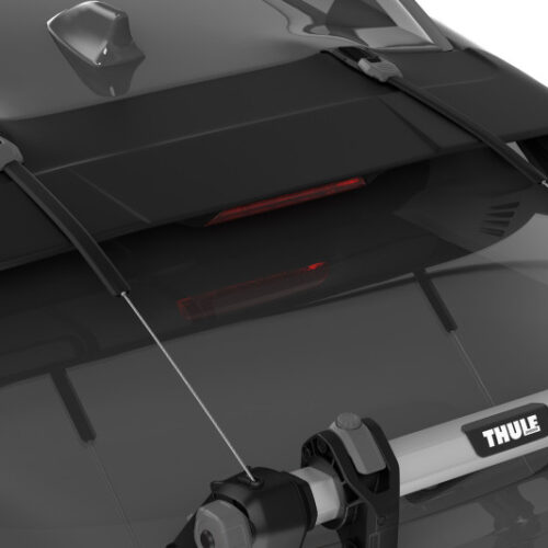 Thule OutWay Hanging-Style Trunk Bike Rack (Up to 2 Bikes) - Silver/Black - Image 8