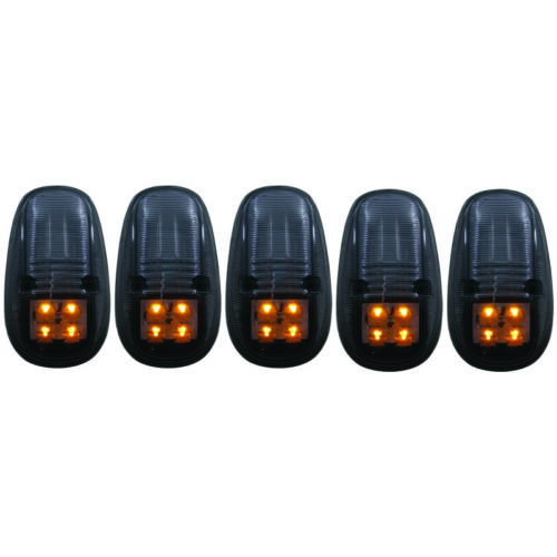 ANZO 1999-2002 Dodge Ram 3500 LED Cab Roof Light Kit Smoke 5pc