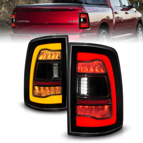 ANZO 09-18 Dodge Ram 1500 Sequential LED Taillights Smoke Black w/Switchback Amber Signal - Image 7