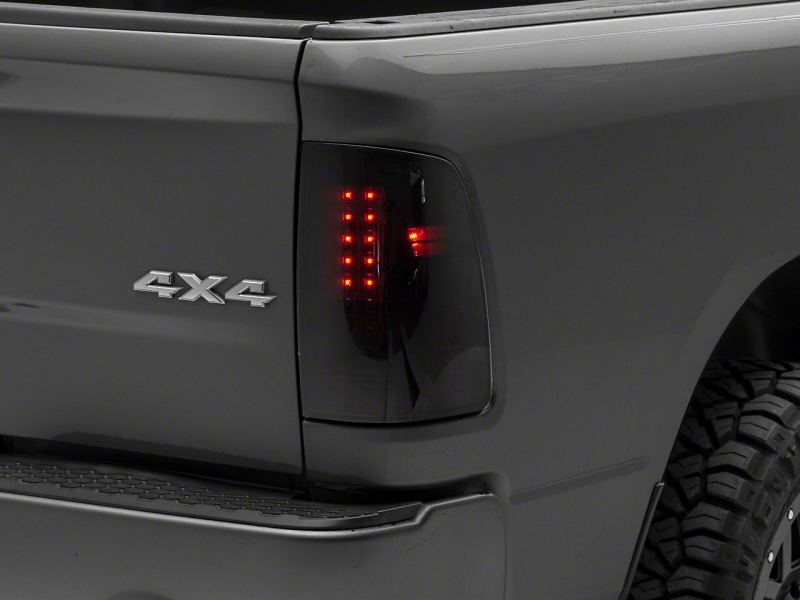 Raxiom for 2009-2018 Dodge RAM 1500/2500/3500 Axial Series LED Tail Lights- Black Housing- Smoked Lens