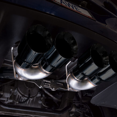 AWE Tuning Track Edition Axle-Back Exhaust w/ Diamond Black Tips for C6 Chevrolet Corvette Z06/ZR1 - Image 3