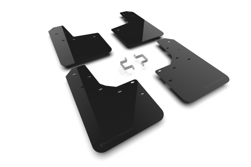 Rally Armor 23-26 Ford Ranger Raptor Black UR Mud Flap Metallic Black Logo