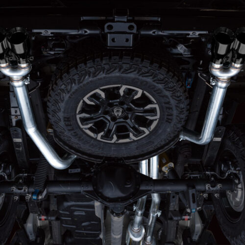 AWE Tuning Tips for 22-23 GMC Sierra 1500 AT4X 6.2L 0FG Catback Split Dual (Flat Bumper) - Diamond Black - Image 10