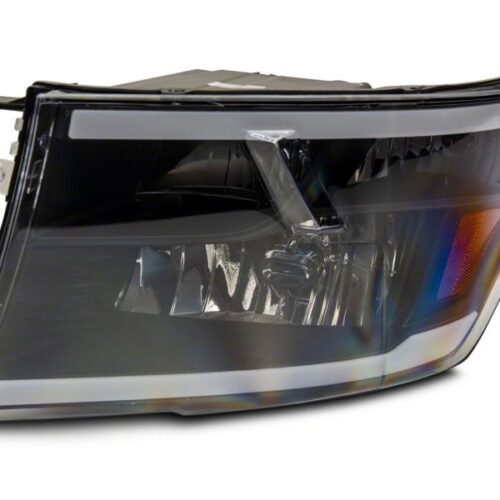Raxiom for 2009-2018 Dodge RAM 1500/2500/3500 Axial Series Headlights w/ LED Bar- Black Housing (Clear Lens) - Image 5