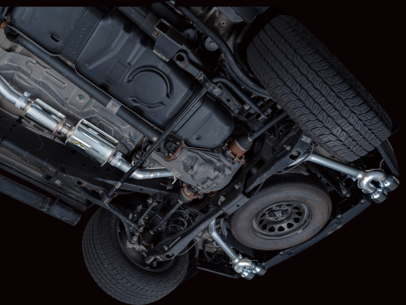 AWE Tuning 2021+ GMC Suburban/Yukon XL 5.3L 0FG Split Rear Exit Catback - Quad Chrome Silver Tips - Image 6