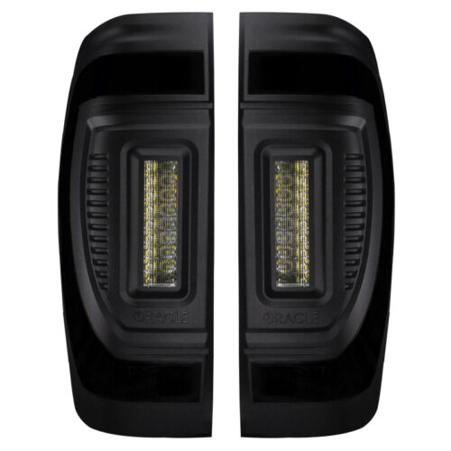 Oracle 19-23 GMC Sierra Black Series Flush Style LED Tail Lights - Factory Halogen