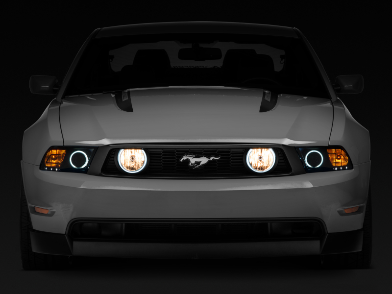 Raxiom for 2005-2012 Ford Mustang GT LED Halo Fog Lights (Smoked) - Image 7