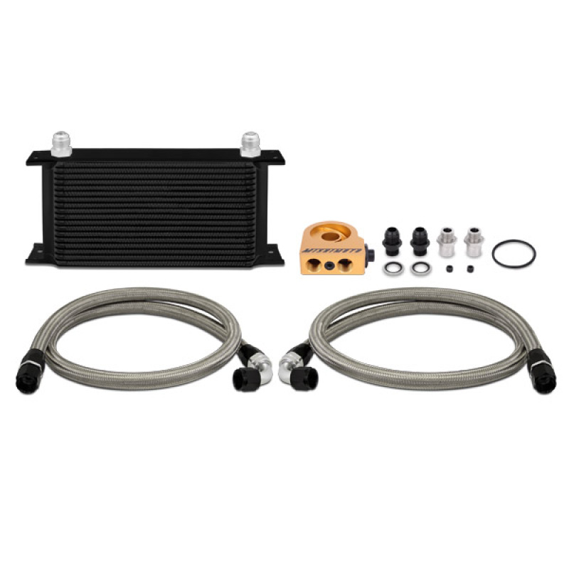 Mishimoto Universal 19 Row Thermostatic Oil Cooler Kit - Black - Image 5