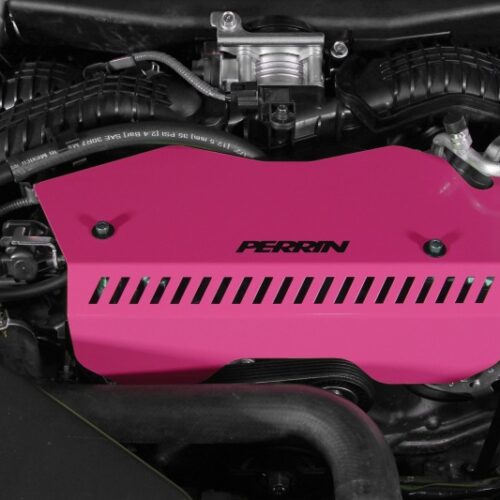 PERRIN 22-26 Subaru WRX Pulley Cover - Hyper Pink (TALL - For Use w/o PERRIN AOS) - Image 4