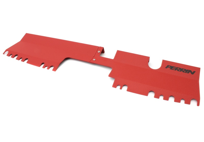 PERRIN 15-21 Subaru WRX/STI Radiator Shroud (Without OEM Intake Scoop) - Red - Image 2