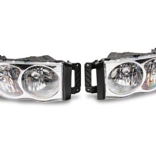 Alternative view of Raxiom for 2002-2005 Dodge RAM 1500 Axial Series OEM Style Rep Headlights- Chrome Housing (Clear Lens)
