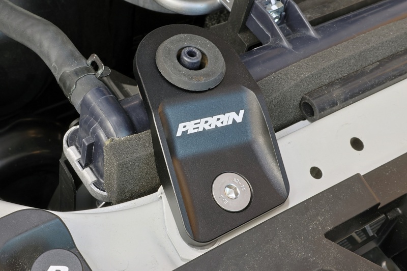 PERRIN 15-21 Subaru WRX/STI / 13-17 Crosstrek / 12-16 Impreza Upper Radiator Bracket Set - Black - Image 2