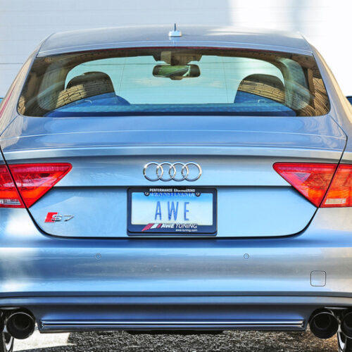 AWE Tuning Track Edition Exhaust - Diamond Black Tips for Audi C7 / C7.5 S7 4.0T - Image 3