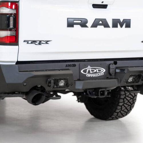Addictive Desert Designs for 2021 Dodge RAM 1500 TRX Stealth Fighter Rear Bumper - Hammer Black - Image 10