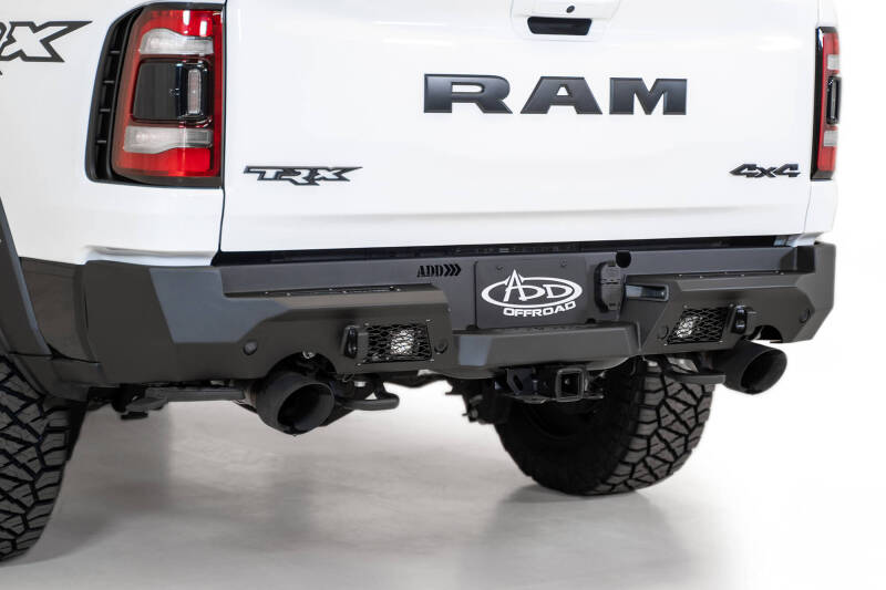 Addictive Desert Designs for 2021 Dodge RAM 1500 TRX Stealth Fighter Rear Bumper - Hammer Black - Image 10
