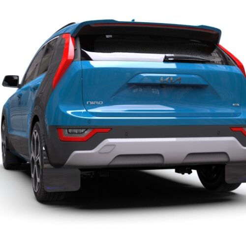 Rally Armor 23-25 Kia Niro SG2 Black UR Mud Flap White Logo - Image 4