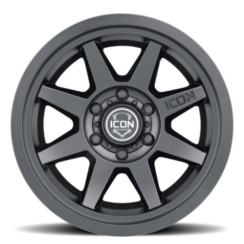 Alternative view of ICON Rebound 17x8.5 6x5.5 0mm Offset 4.75in BS 106.1mm Bore Satin Black Wheel