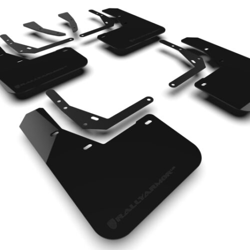 Rally Armor 24-26 Hyundai Kona/Kona EV Black UR Mud Flap w/Metallic Black Logo