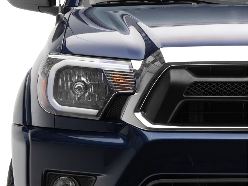 Raxiom for 2012-2015 Toyota Tacoma Axial Series Headlights/Seq LED Bar- Black- Clear Lens - Image 8