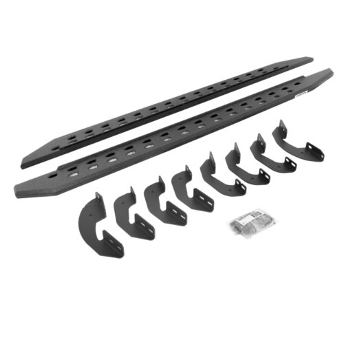 Go Rhino 69441687ST 07-21 Toyota Tundra Crew Max 4DR RB20 Slim Running Boards Kit (w/Brackets) - Bedliner Coat