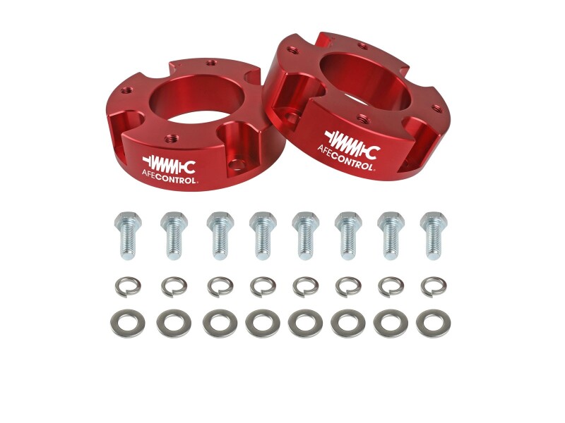 aFe Power CONTROL 1.875 IN Leveling Kit 22-23 Toyota Tundra - Red - Image 3