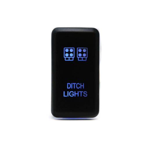 Cali Raised Tall Style Toyota OEM Style Ditch Lights Switch - Blue