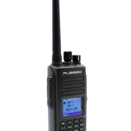 Rugged Radios WATERPROOF - Rugged RDH-X - Bus Band 2-Way Radio - Digital and Analog / Black