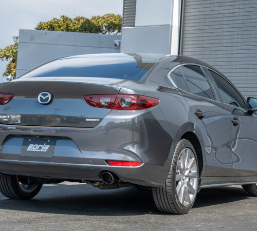 Borla 19-23 Mazda 3 NA / 21-23 Mazda 3 Turbo S-Type Axle Back Exhaust w/ 4in Black Tips - Image 2
